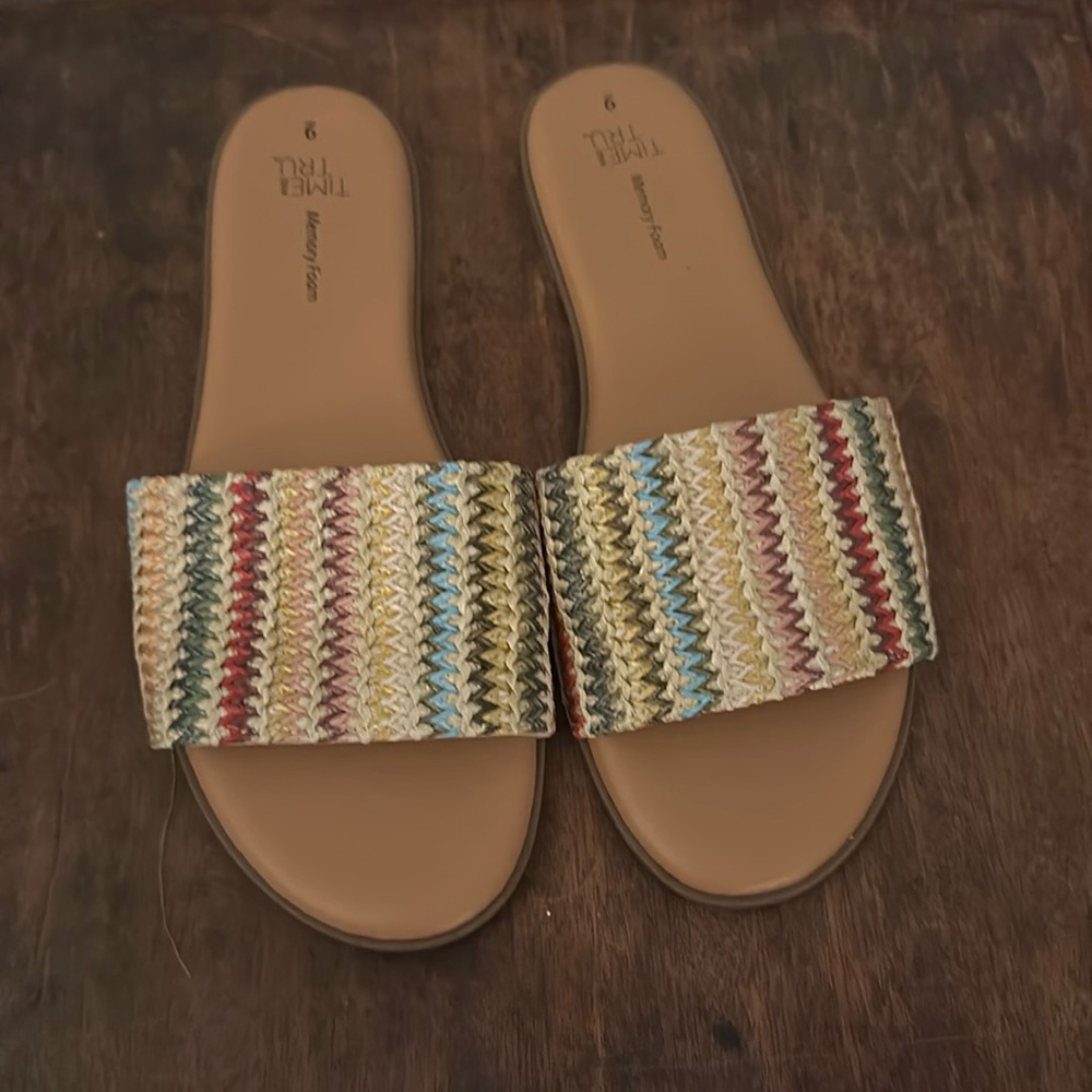 Colorful summer sandals